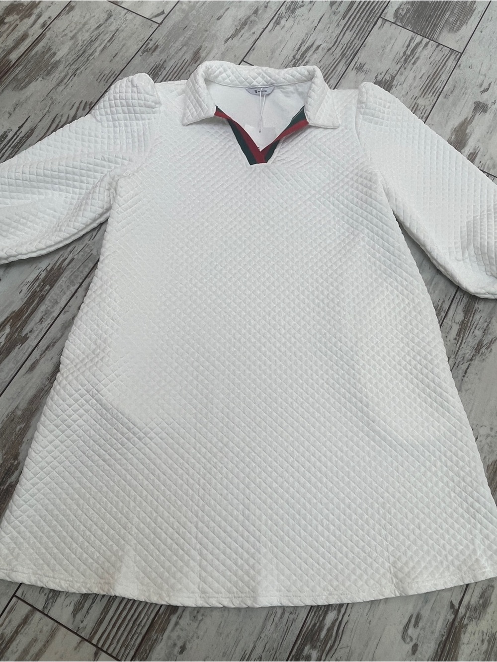 NWT Werine Quilted Knit Mini Dress - XL White - Picture 10 of 16